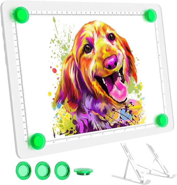A3 Light Pad for Diamond Painting, Bawaslom Cordless Light Box for Tracing and by Bawaslom