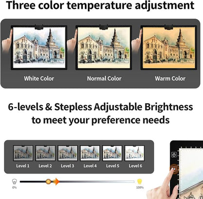 Rechargeable A3 Light Pad for Diamond Painting, Tracing Light Box - Image 4