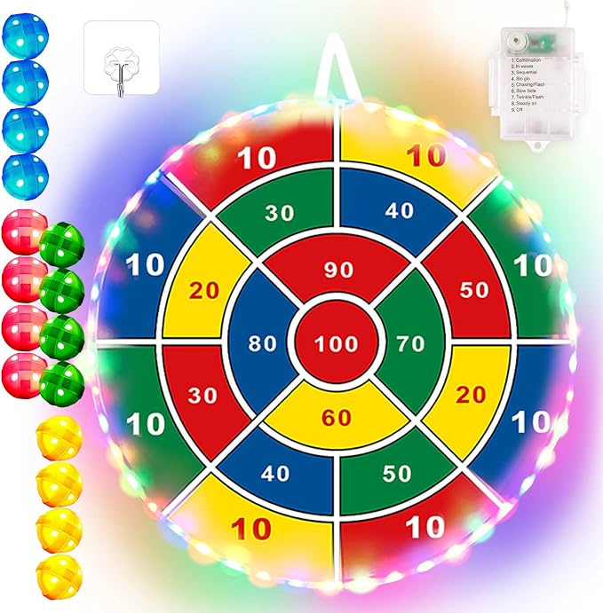 Kids Dart Board Game Set-29 inchs, Board Games by InfiOne