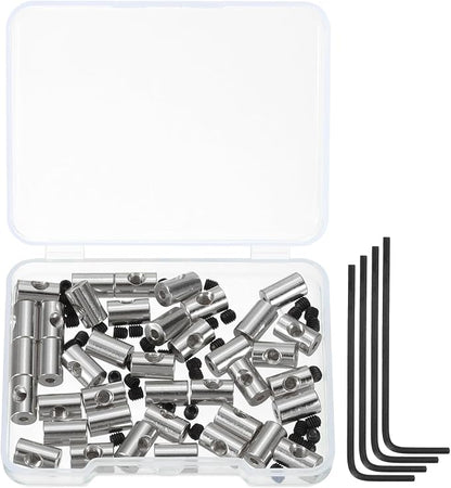MECCANIXITY 40 Pcs Metal Locking Pin Backs, Locking Pin Keepers Clasp 9mm by MECCANIXITY