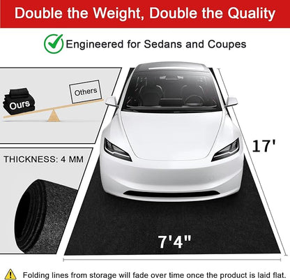 Heavy-Duty Garage Floor Mat 17' x 7'4" - Image 2