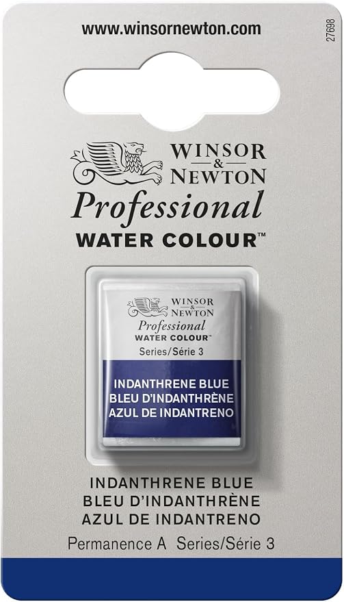 Winsor & Newton Professional Watercolor, Half Pan, Indanthrene Blue by WinsorNewton