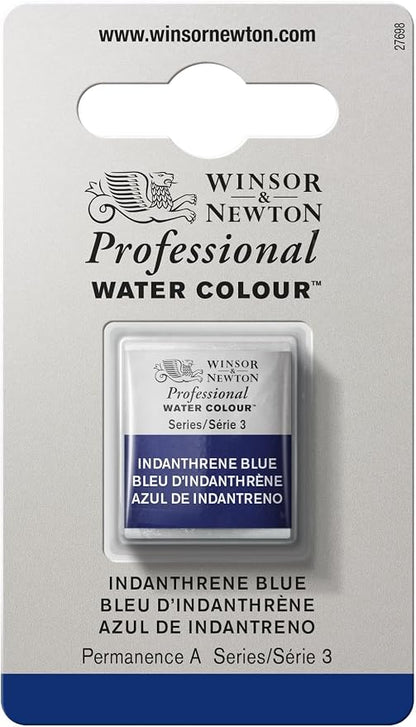 Winsor & Newton Professional Watercolor, Half Pan, Indanthrene Blue by WinsorNewton
