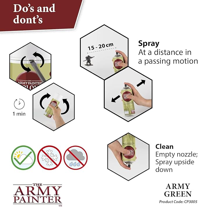 The Army Painter Color Primer Spray Paint, Army Green, 13.5oz - Image 4