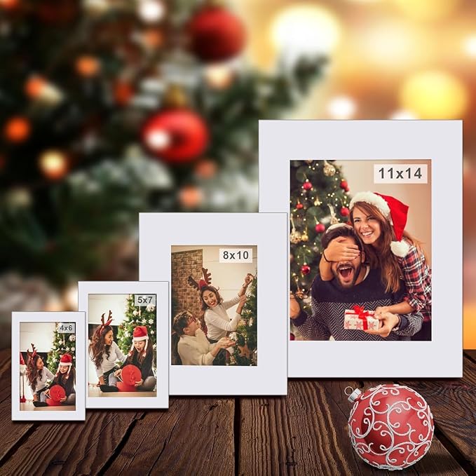 Egofine 5x7 White Picture Mats Pack of 11, Frame Mattes - Image 6