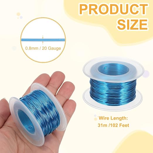 uxcell 20 Gauge / 0.8mm Anodized Aluminum Wire - Image 2