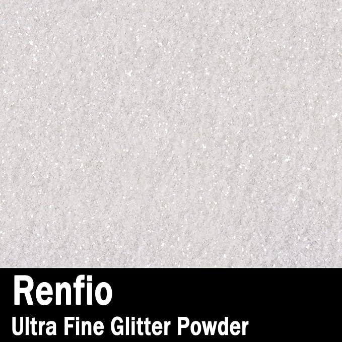 Renfio Ultra Fine Glitter Powder Metallic Resin Glitter 2.11 Oz PET Flakes - Image 2