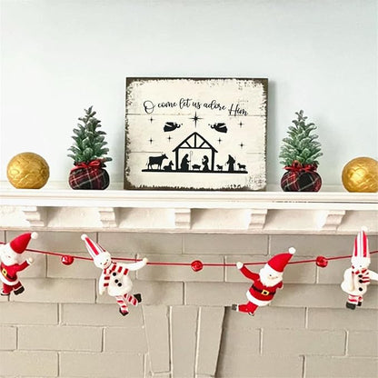 Wonderful Time Christmas Stencils Self Adhesive Silk Screen Stencil Reusable - Image 5