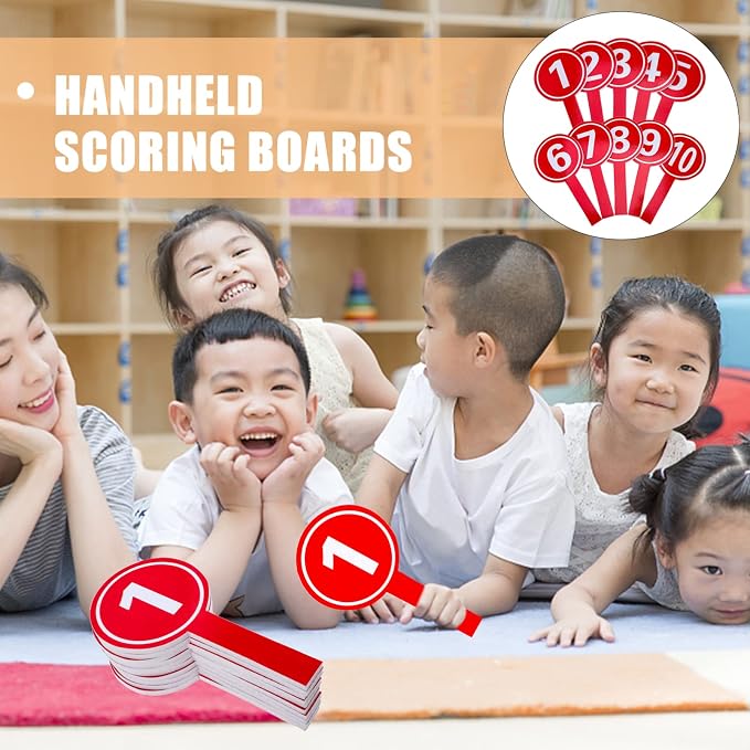 10pcs Handheld Score Paddles Foam Number Scoreboards 1-10 Voting Scoreboards - Image 3