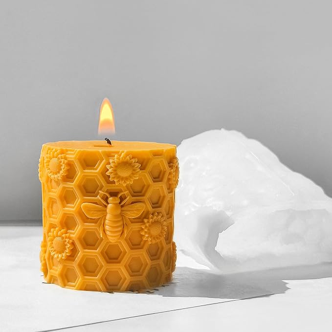 Honeybee Honeycomb & Animal Candle & Resin Casting Molds by EVERELAMSiliconeMolds