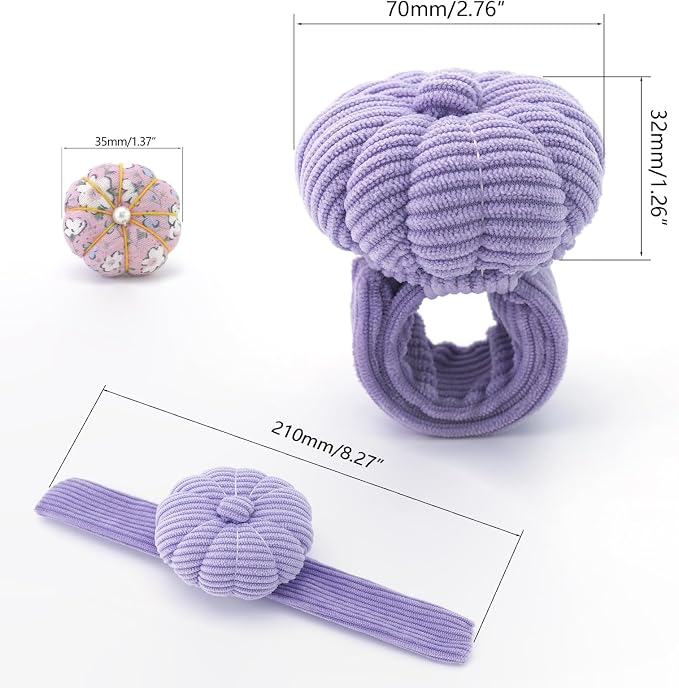 Wrist Pin Cushions, Sewing Needle Cushion kit - Image 2