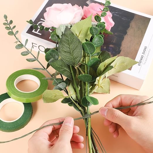200 Pcs Floral Wire 26 Gauge Crafts Florist Green Floral Wire - Image 5