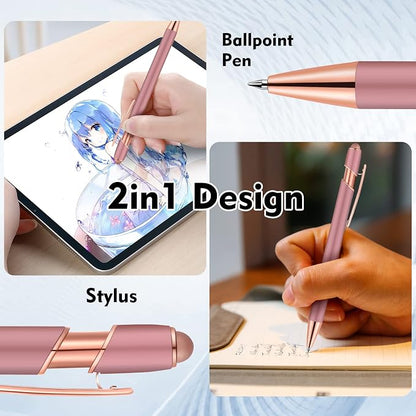 12 PCS 2 in 1 Stylus Ballpoint Pen - Image 2