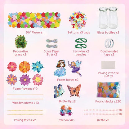 Mostop Crafts for Kids Ages 6-10, DIY Flower Bouquet Craft Kit - Image 6