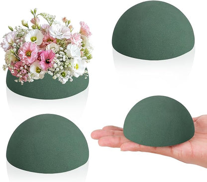 LOKIPA 4 Pack Small Floral Foam Half Ball, Floral Foam Round Half Ball Floral by LOKIPA