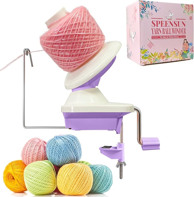 SPEENSUN Yarn Winder, 3.5 OZ Easy-to-Install and Efficiently Yarn Spinner by SPEENSUN