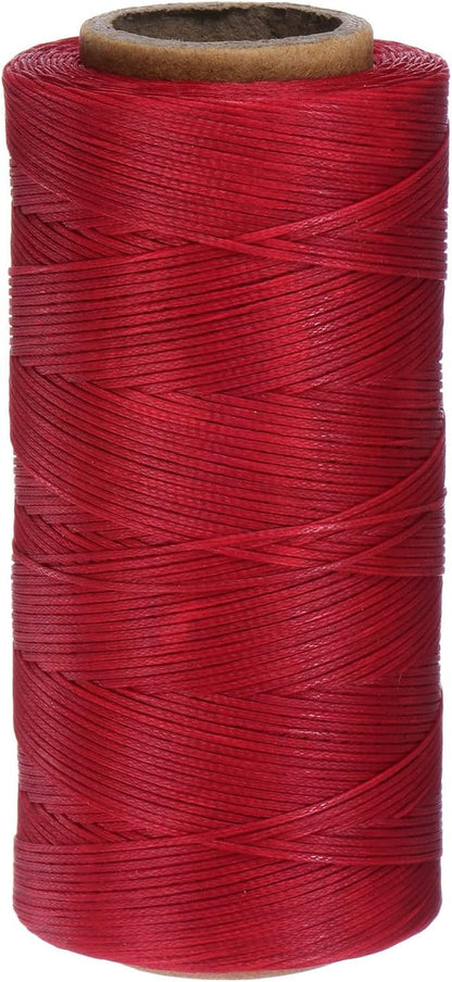 uxcell Leather Sewing Waxed Thread, 284 Yards / 260m 0.8mm 150D Flat Polyester by uxcell