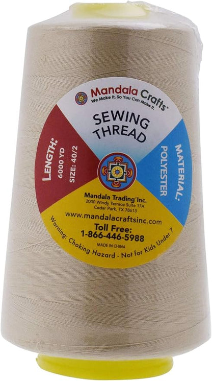 Mandala Crafts 4 Pack of Serger Threads Cones Spools - Image 3