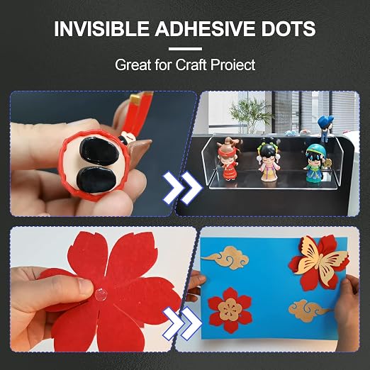 504 Pcs Clear Removable Adhesive Dots, Glue Point Dots - Image 5