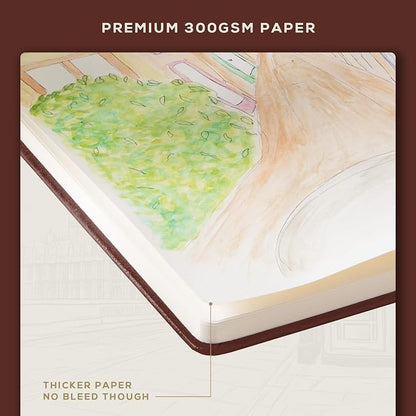 Beechmore Books A5 Sketch Book – 5.8"x8.3" Premium Vegan Leather Hardcover - Image 6