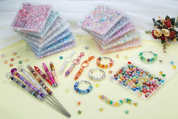 LAIDANLA 150pcs 15mm European Large Hole Beads Bulk - Image 5