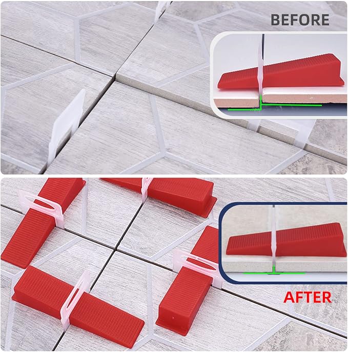 Tile Leveling System with Tile Plier, 1000-Piece Tile Spacers Clips and - Image 4