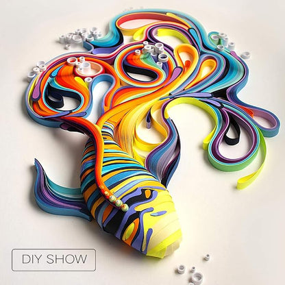 Quilling Kits - Quilling Tools Supplies, Paper Crimper, Quilling Paper Strips - Image 7