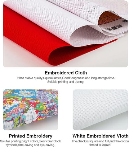 Foxhool Beginners Cross Stitch Kits Stamped Full Range of Embroidery Kits - Image 6