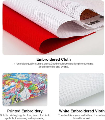 Foxhool Beginners Cross Stitch Kits Stamped Full Range of Embroidery Kits - Image 6