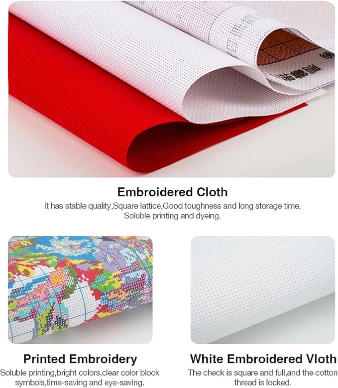 Foxhool Beginners Cross Stitch Kits Stamped Full Range of Embroidery Kits - Image 6
