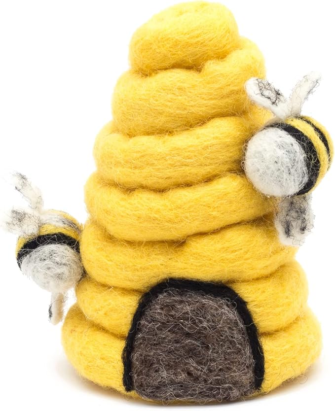 GLACIART ONE Sewing Pin Cushion Beehive | Large Size |Durable & Handmade Craft by GlaciartOne