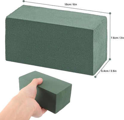 IHDYPPEW 20 PCS Green Floral Foam Blocks, Dry and Wet Florist Foam - Image 2