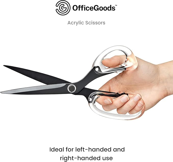 OfficeGoods 9” Stainless Steel Acrylic Scissors - Image 5