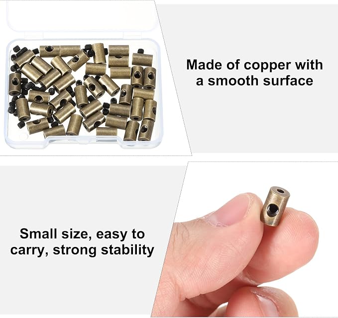 MECCANIXITY 40 Pcs Metal Locking Pin Backs, Locking Pin Keepers Clasp 9mm - Image 5