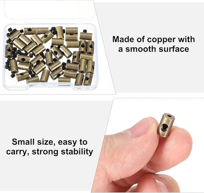MECCANIXITY 40 Pcs Metal Locking Pin Backs, Locking Pin Keepers Clasp 9mm - Image 5