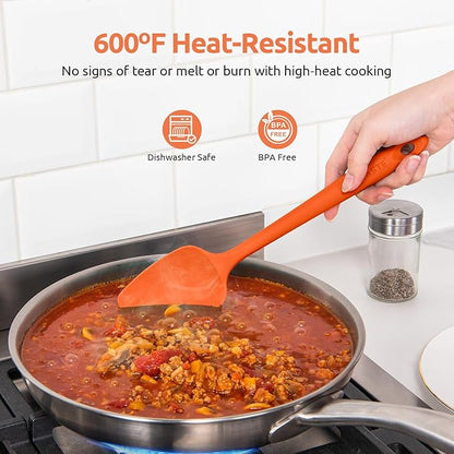 U-Taste Silicone Spatula Set: 600ºF High Heat Resistant, Seamless Food Grade - Image 3