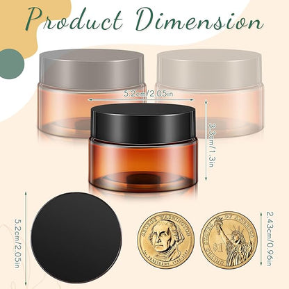 SATINIOR 12 Pack Plastic Container Jars - Image 2