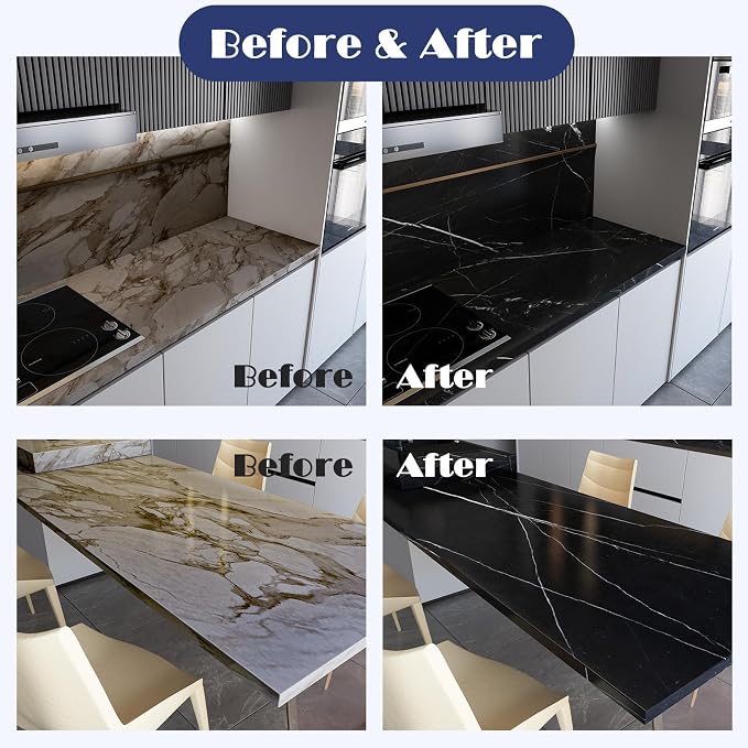 NADAMOO Black Marble Countertop Paint Kit - Image 6
