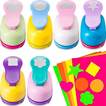 CHENGU 16 Pcs Craft Holes Punch Paper Punchers Scrapbook Punches by CHENGU