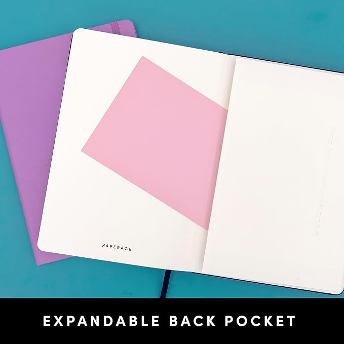 PAPERAGE Recycled Blank Journal Notebook, 160 Pages, Medium 5.6 in x 8 in - Image 5