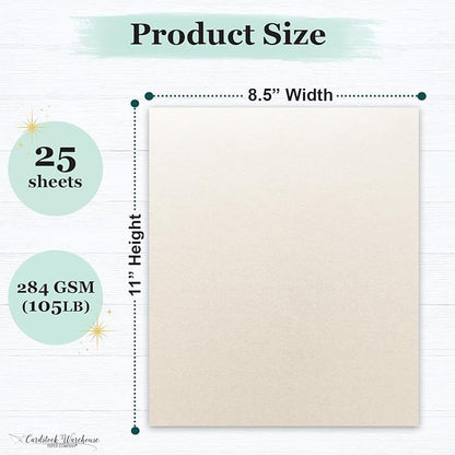 Cardstock Warehouse Stardream Opal Ivory Cardstock Paper - Image 2
