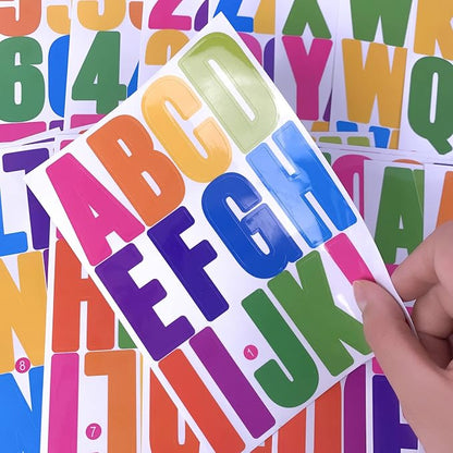 318Pcs 2inch Vinyl Letter & Numbers Stickers, Large Stick on Alphabet - Image 9
