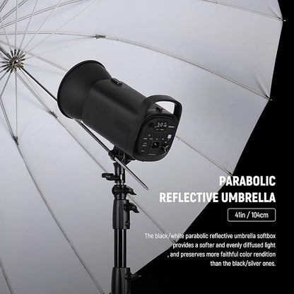 NEEWER 41"/104cm Parabolic Reflective Umbrella Photography - Image 2