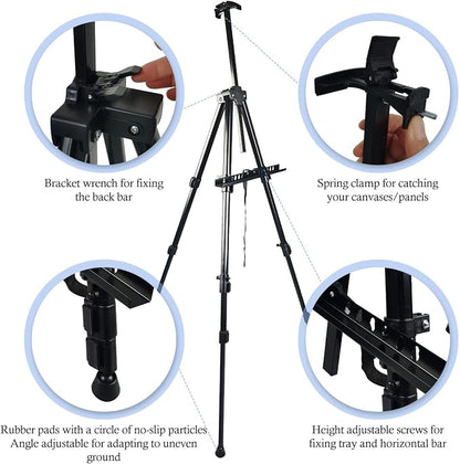 Art Painting Display Artist Easel Stand, Ns Jymb Portable Metal Adjustable - Image 7