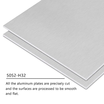 4Pack 5052 H32 Thin Aluminum Sheet Metal 6 x 12 x 0.012 Aluminum Plate Covered - Image 5