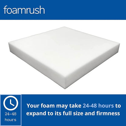 FoamRush 10" H x 24" W x 24" L Upholstery Foam Cushion High Density - Image 2