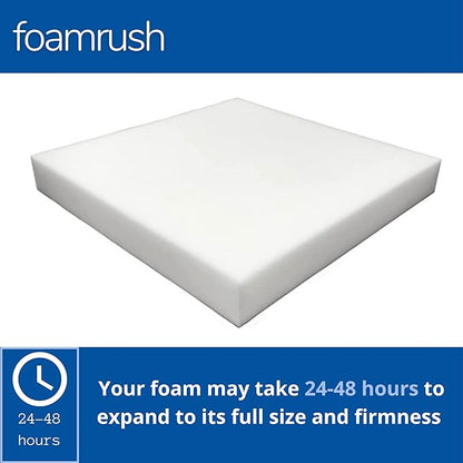 FoamRush 3" H x 24" W x 24" L Upholstery Foam Cushion High Density - Image 2