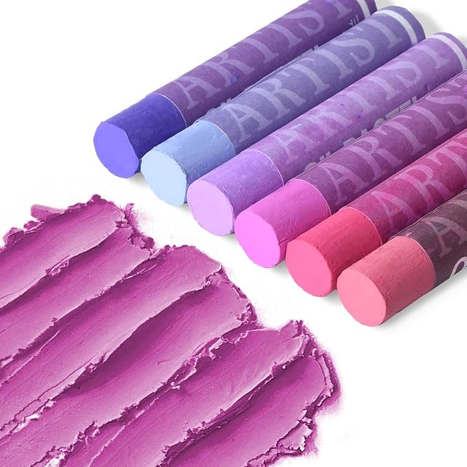 qianshan Soft Oil Pastels Set of 12 Colors, Non Toxic, Soft Texture Vibrant and - Image 3