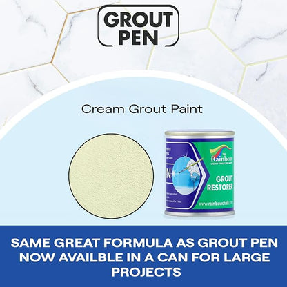 Grout Pen Cream Grout Paint: Waterproof Tile Paint Grout Refresh Restorer - Image 8