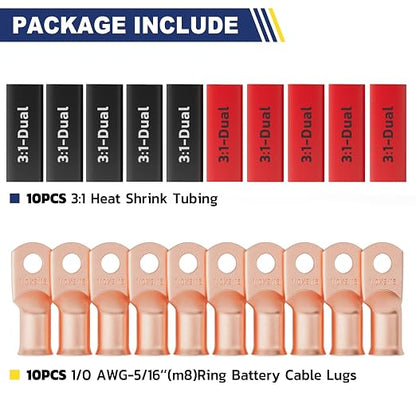 haisstronica 10pcs 1/0 AWG - Image 4